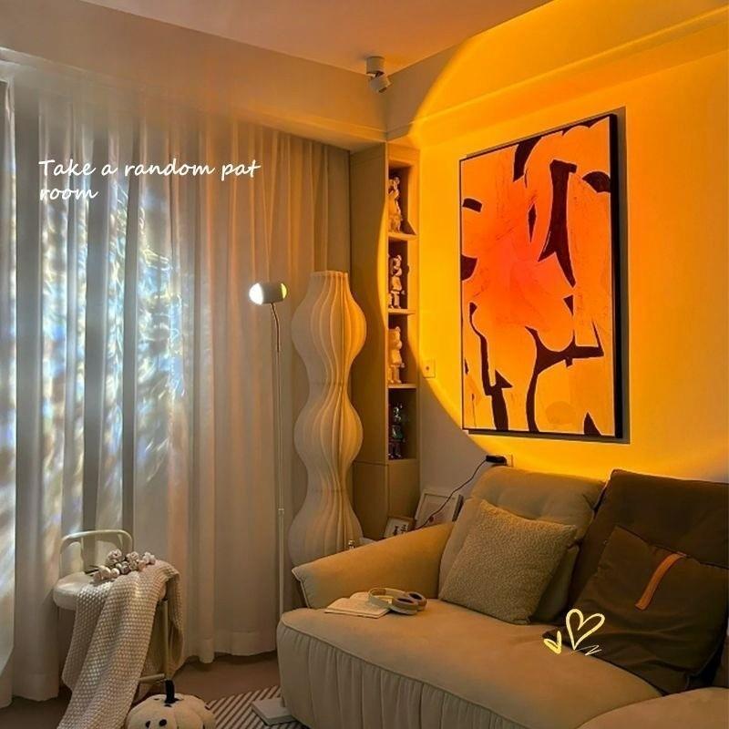 【COD】ĐÈN CHIẾU SÓNG NƯỚC SIÊU HOT  | Đèn LED Projector Tạo Hiệu Ứng Bầu Trời Hoàng Hôn & Mặt Biển Sóng Nước Trên Tường