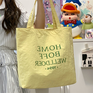 Túi vải Canvas chữ tương phản màu đỏ