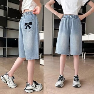 QuầN Short Jean HàN QuốC MớI Cho Bé GáI ThiếT Kế Nơ HoạT HìNh Dễ ThươNg QuầN Short Jean Nữ