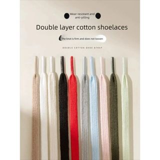 1 Cặp Dây Giày Cotton Nguyên Chất Cổ Điển Mới Dây Giày Bằng Vải Thể Thao Dây Giày Cho Nam Nữ Chiều Rộng 0.8cm Chiều Dài 100 / 120 / 140 / 160cm