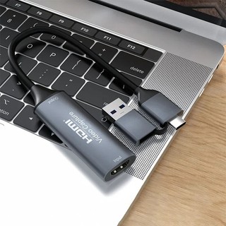 [HDMI Capture] Hub Chuyển Từ Cổng HDMI To Type-C/USB 3.0 Hỗ Trợ Ghi Hình Nhanh Từ Livestream Tương Thích Full Soft OBS