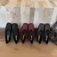 Giày mũi vuông TT Giày ba lê nữ Slip-On All-Match Da thật