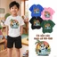 Áo thun bé trai năng động Co giãn tốt hình gấu trúc bé từ 2-12 tuổi Dễ phối đồ