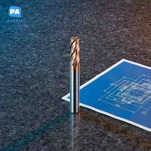 Máy cắt phay cacbua bằng thép vonfram có độ cứng cao Thiết kế sáo phủ Nano cho máy móc CNC Máy phay kim loại ks VN