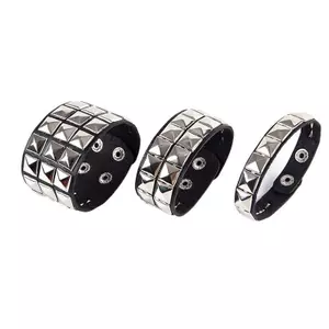 Đinh tán độc đáo Vòng đeo tay rộng Punk Gothic Ro Unisex Vòng tay nam Trang sức VN