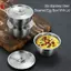 Bát cơm bằng thép không gỉ có nắp Bát súp Bát cơm hấp chống bỏng cho trẻ em Bát nhỏ Ẩm thực Hàn Quốc Dụng cụ nhà bếp VN