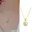 ECK Tính Khí Đơn Giản Giả Ngọc Luy Túi Mặt Dây Chuyền Nelace Nữ Phong Cách Trung Hoa Thanh Lịch Xương Đòn Dây Chuyền Phụ Kiện Trang Sức Quà Tặng HOT