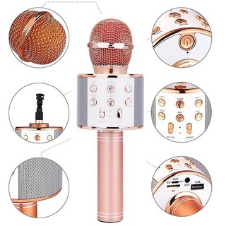 Micro karaoke bluetooth không dây, Mic hát karaoke không dây，Loa karaoke mini di động  áp dụng cho nhiều thiết bị