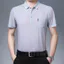 Áo sơ mi Polo ngắn tay thoải mái cho nam mùa hè có túi, áo ngắn tay bằng lụa băng