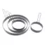 Cod 9/10/15/20cm Bánh Vòng khuôn kim loại chiên trứng Shaper không dính trứng vòng nấu ăn