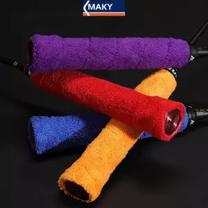 MAKY Chất Lượng Cao Tennis Cầu Lông Raet Overgrips Khăn Cotton Kẹp Băng Hút Mồ Hôi Tay Cầm Quấn Mồ Hôi VN