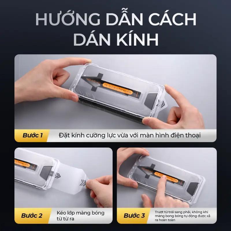 Kính cường lực chống nhìn trộm WLCK cho iPhone, kèm khung căn chỉnh, độ cứng 9D