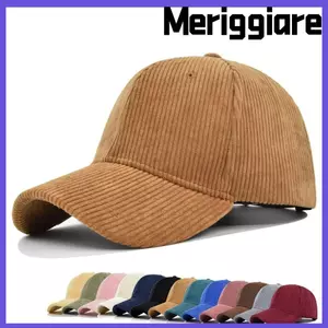 Mũ bóng chày MERIGGIARE, Mũ bóng chày phong cách cổ điển màu trơn, Mũ vải nhung Unisex có thể điều chỉnh