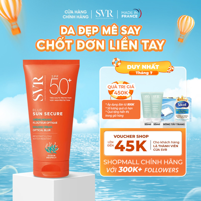 Kem chống nắng SVR SUN SECURE Blur SPF50+ 50ml