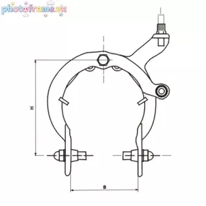Khung Ảnh Đua Xe Phanh Xe Đạp Chết Bay Phía Trước Phanh Sau Đa Năng Kẹp Tay Phanh Tay Dài C Phanh Phần VN