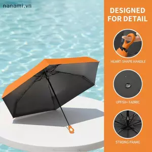 Ô Gấp Nhà Thơ Mini Có Bule Nhẹ Chống Nắng UV Chống Nắng Du Lịch Chống Mưa Cho Nam Nữ [VN]