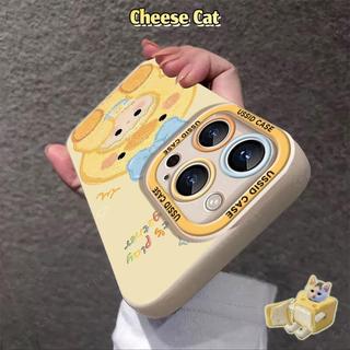Ốp điện thoại cô gái vịt vàng nhỏ dễ thương có dây buộc cho iPhone 13 14 11 12 15 16 17 Pro Max Xs Max XR 7 8 Plus