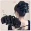 JRP Thời Trang Tuyn Nơ Lớn Đám Mây Lấy Kẹp Thanh Lịch Retro Nữ Lưới Sợi Đuôi Ngựa Bím Vuốt Kẹp Phụ Kiện Tóc Quà Tặng Mũ Đội Đầu JRP