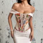 Ngoại Thương Nữ Quần Áo Niche Retro Pháp Jacquard Phong Cách Tòa Án Bọc Vú Xương Cá Vú Cotton Áo Vest Top