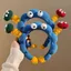 Hàng sẵn có Ngộ nghĩnh Twist Stick Headband Dễ Thương Mắt To Màu Xanh Mặt Rửa Đầu Phong Cách Mới Rửa Mặt Kẹp Tóc Phụ Kiện