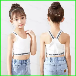 HT3 Thanh Thiếu Niên Áo Ngực Cho Bé Gái Trẻ Em Áo bralette Áo Nơ Áo cotton Nguyên Chất Ngực Thể Thao crop Đáy Và Lưng Đẹp TH3