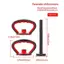 TMOY Có Thể Điều Chỉnh Kettlebell Tay Cầm Cho Quả Tạ Đĩa Trọng Lượng Xoay Barbell Bóng Trọng Lượng Ấm Siêu Tốc Tay Cầm Để Sử Dụng Tại Nhà Và Thể Dục TMOY