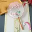 Ziyulinyuk Thêu Tay Quạt Hai Mặt Truyền Thống Phong Cách Vintage Hoa Văn Cho Vũ Hán Đồ Trang Trí VN