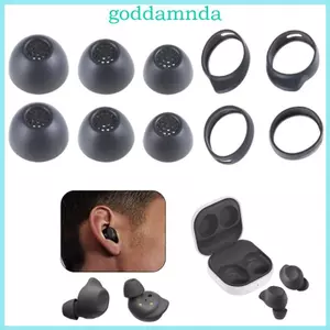 GODD Silicone Thay Thế Đầu Tai Nút Tai Bộ Đầu Cánh Cho Tai Nghe Nhét Tai Cho Buds FE Tai Nghe 1 Bộ Tai Nghe