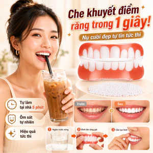 🔥sốc🔥Răng giả Smile cài khớp thẩm mỹ | Hàm giả chỉnh nha che khuyết điểm răng xấu | Hàm giả chống nhô tiện lợi