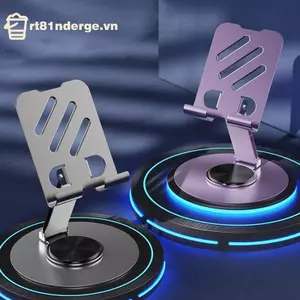 GE Metal 360° Xoay Điện Thoại Di Động Giá Đỡ Máy Tính Bảng Chống Trượt Có Thể Gập Lại Điều Chỉnh Di Động Lười Để Bàn Sống Điện Thoại Di Động Đứng Gắn VN
