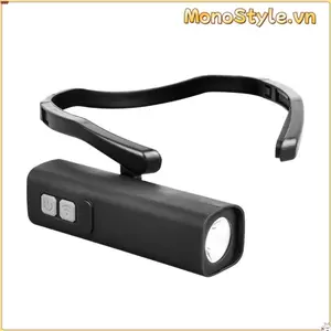 Đèn rảnh tay MONOSTYLE, Đèn pha kẹp tai nhẹ có thể sạc lại, Đèn pha LED chống nước IPX4 di động có thể điều chỉnh cao cấp Cắm trại