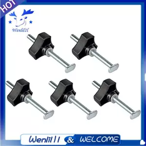 5 Gói M8 T Theo Dõi Bu Lông Núm Bộ 4 Inch T Khe Cắm Bu Lông Có Vòng Đệm T Theo Dõi Các Bộ Phận Thay Thế Cho Chế Biến Gỗ Jig