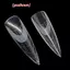 60 Miếng đệm silicon mềm có thể tái sử dụng Stencil Pháp Stier Nail Art Extension Duet System Hình thức kép Công cụ xây dựng móng tay kiểu Pháp