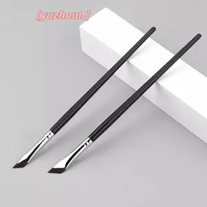 Nâng cấp Bàn chải kẻ mắt Bàn chải lông mày phẳng góc mịn siêu mỏng dưới mắt Bàn chải trang điểm Bàn chải chi tiết chính xác