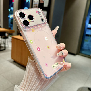 Ốp Lưng IPhone 13 15 11 17 16 12 14 ProMax  Họa tiết hoa nhỏ trái tim nhẹ nhàng 7 8Plus XR X XS Max