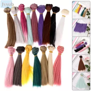JVSUB 1 Búp Bê Tóc Giả 15cm Dây Nhiệt Độ Cao Nóng DIY Búp Bê Phụ Kiện