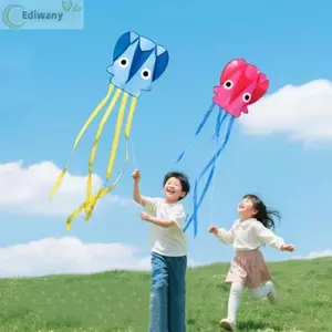 Diều Mềm EDIWANY, với 100 Mét Diều Diều Bạch Tuộc Bay Tốt Diều, Dễ Bay Động Vật Hoạt Hình Bỏ Túi Cho Trẻ Em Diều Chuyến Đi Gia Đình