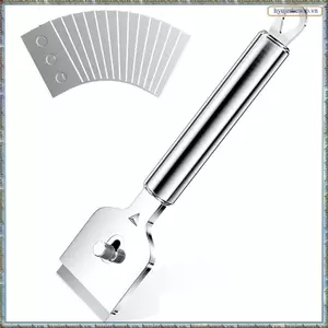 Tủ lạnh rã đông Xẻng đá Kim loại, Scraper Gốm Hob với 14 lưỡi dao thay thế, Máy cạo thủy tinh Hob, Máy cạo Hob