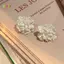 < Honeyba > 1 Cặp Mori Phong Cách Đá Cra Hoa Tai Hợp Thời Trang Niche Tính Khí Bông Tai Thời Trang Thanh Lịch Cho Nữ Cô Gái Ngọt Ngào Trang Sức Dễ Thương Đẹp