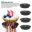 8 CÁI Chảo Tart Mini 4 Inch, Chảo Quiche chống dính, Chảo Tart có đáy có thể tháo rời, cho bánh, Dụng cụ nướng Quiche, Món tráng miệng, v.v.
