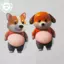 PUSKY 2 Chiếc 3D Chó Con Dễ Thương Stier Bóp Shiba Inu Vỏ Điện Thoại Trang Trí Tiệc Sinh Nhật Trẻ Em Ủng Hộ Lễ Hội Tiếp Liệu VN