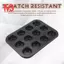 Khay nướng bánh 12 cốc mini khuôn cupcake chống dính bằng thép carbon cao cấp