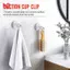 2 Kẹp kẹp cốc hút tường bằng nhựa trong suốt 47mm