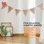 3.7M Mộc Mạc Đa Năng Hessian Burlap Ren Bunting Shabby Sang Trọng Biểu Ngữ Đám Cưới