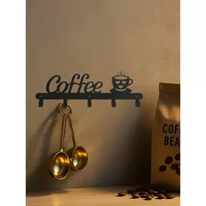 HELLOYOUNG Kim Loại Trang Trí Tường Cà Phê Có Móc Chống Thấm Nước Chống Rỉ Sét Cho Phòng Ngủ Phòng Khách Phòng Tắm