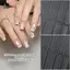 Tranh sơn móng tay kiểu Pháp rỗng hoàn toàn trong suốt Tranh Stencil viền Pháp Mẫu dán keo dính Công cụ phụ trợ DIY Nail Art Phụ kiện EMKK