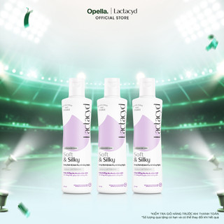 [KOL LIVESTREAM] Bộ 3 chai Dung Dịch Vệ Sinh Phụ Nữ Lactacyd Lactacyd Soft & Silky Dưỡng Ẩm 250ml/chai
