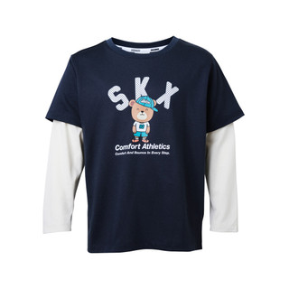 Áo Thun Tay Dài Bé Trai Skechers Comfort Athletic Long Sleeve Tee - SL424B659-DKG1 Online Sale