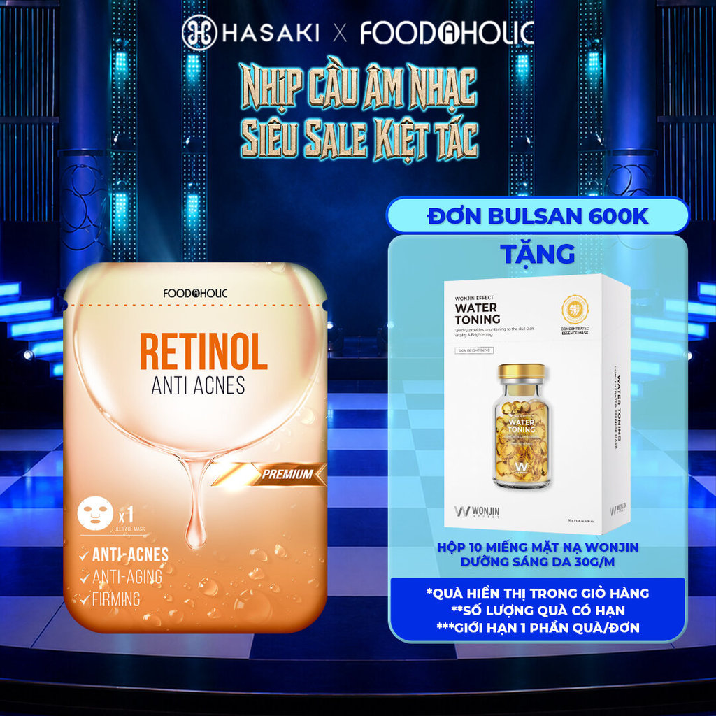 Mặt Nạ Foodaholic Retinol Giảm Mụn & Tái Tạo Da 23ml