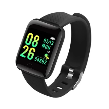 116plus Vòng đeo tay thể thao thông minh D13 Màn hình màu Máy đo bước chân thể thao Nhắc nhở Bluetooth Đồng hồ đo huyết áp nhịp tim